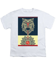 Rubino Spirit Wolf - Youth T-Shirt Youth T-Shirt Pixels White Small 