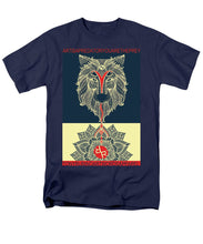 Rubino Spirit Wolf - Men's T-Shirt  (Regular Fit) Men's T-Shirt (Regular Fit) Pixels Navy Small 