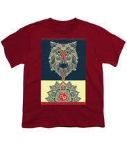Rubino Spirit Wolf - Youth T-Shirt Youth T-Shirt Pixels Cardinal Small 