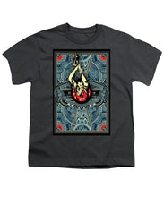 Rubino Steampunk Rise - Youth T-Shirt Youth T-Shirt Pixels Charcoal Small 