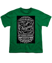 Rubino Vintage Original - Youth T-Shirt Youth T-Shirt Pixels Kelly Green Small 