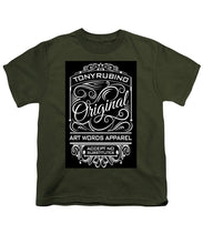 Rubino Vintage Original - Youth T-Shirt Youth T-Shirt Pixels Military Green Small 