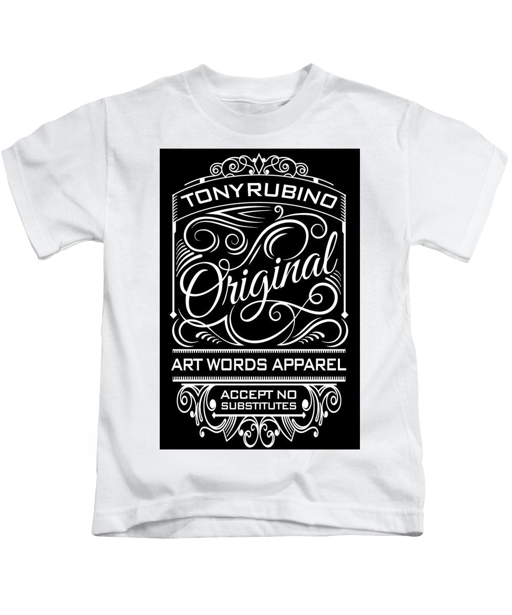 Rubino Vintage Original - Kids T-Shirt Kids T-Shirt Pixels White Small 