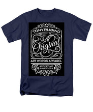 Rubino Vintage Original - Men's T-Shirt  (Regular Fit) Men's T-Shirt (Regular Fit) Pixels Navy Small 