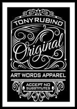 Rubino Vintage Original - Framed Print Framed Print Pixels 24.000" x 36.000" Black White