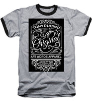 Rubino Vintage Original - Baseball T-Shirt Baseball T-Shirt Pixels Heather / Black Small 