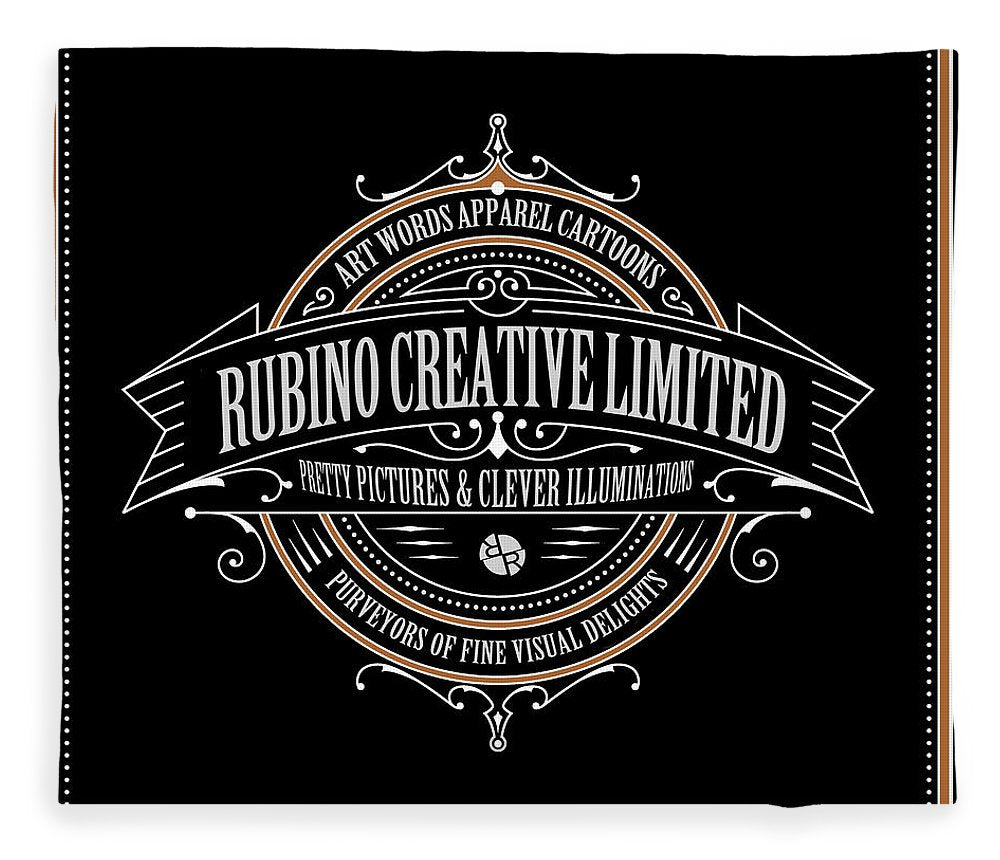 Rubino Vintage Sign - Blanket Blanket Pixels 50