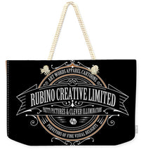 Rubino Vintage Sign - Weekender Tote Bag Weekender Tote Bag Pixels 24" x 16" Natural 