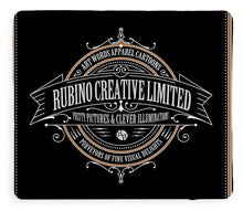 Rubino Vintage Sign - Blanket Blanket Pixels 50" x 60" Sherpa Fleece 