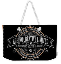 Rubino Vintage Sign - Weekender Tote Bag Weekender Tote Bag Pixels 24" x 16" White 