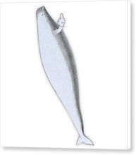 Rubino Whale Finger - Canvas Print