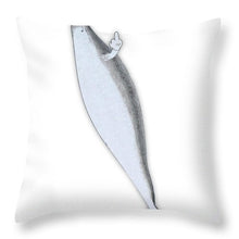 Rubino Whale Finger - Throw Pillow Throw Pillow Pixels 20" x 20" No 