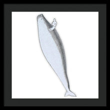 Rubino Whale Finger - Framed Print