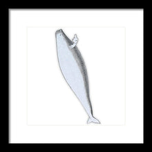 Rubino Whale Finger - Framed Print
