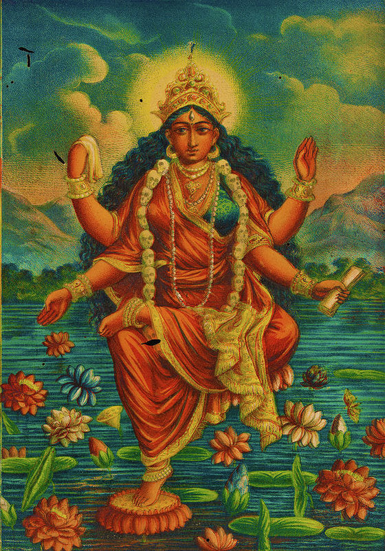 Rubino Yoga Zen Goddess - Art Print