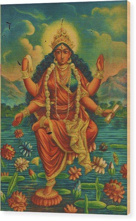 Rubino Yoga Zen Goddess - Wood Print