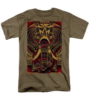 Rubino Zen Elephant Red - Men's T-Shirt  (Regular Fit) Men's T-Shirt (Regular Fit) Pixels Safari Green Small 