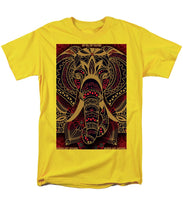 Rubino Zen Elephant Red - Men's T-Shirt  (Regular Fit) Men's T-Shirt (Regular Fit) Pixels Yellow Small 