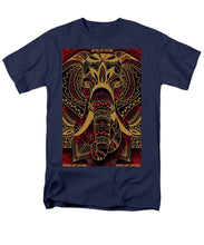Rubino Zen Elephant Red - Men's T-Shirt  (Regular Fit) Men's T-Shirt (Regular Fit) Pixels Navy Small 