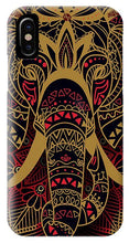 Rubino Zen Elephant Red - Phone Case Phone Case Pixels IPhone X Case  