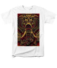 Rubino Zen Elephant Red - Men's T-Shirt  (Regular Fit) Men's T-Shirt (Regular Fit) Pixels White Small 