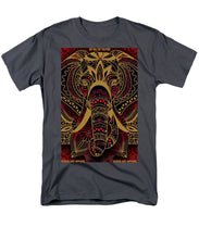 Rubino Zen Elephant Red - Men's T-Shirt  (Regular Fit) Men's T-Shirt (Regular Fit) Pixels Charcoal Small 