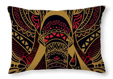 Rubino Zen Elephant Red - Throw Pillow Throw Pillow Pixels 20" x 14" Yes 