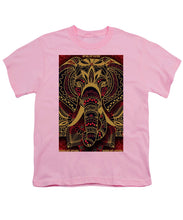 Rubino Zen Elephant Red - Youth T-Shirt Youth T-Shirt Pixels Pink Small 