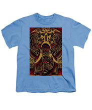 Rubino Zen Elephant Red - Youth T-Shirt Youth T-Shirt Pixels Carolina Blue Small 