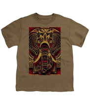 Rubino Zen Elephant Red - Youth T-Shirt Youth T-Shirt Pixels Safari Green Small 