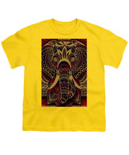 Rubino Zen Elephant Red - Youth T-Shirt Youth T-Shirt Pixels Yellow Small 