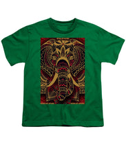 Rubino Zen Elephant Red - Youth T-Shirt Youth T-Shirt Pixels Kelly Green Small 