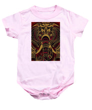 Rubino Zen Elephant Red - Baby Onesie Baby Onesie Pixels Pink Small 