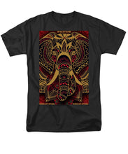 Rubino Zen Elephant Red - Men's T-Shirt  (Regular Fit) Men's T-Shirt (Regular Fit) Pixels Black Small 