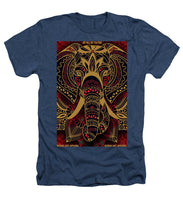 Rubino Zen Elephant Red - Heathers T-Shirt Heathers T-Shirt Pixels Navy Small 