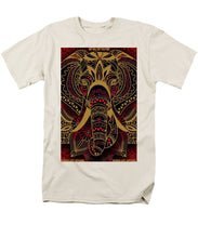 Rubino Zen Elephant Red - Men's T-Shirt  (Regular Fit) Men's T-Shirt (Regular Fit) Pixels Cream Small 
