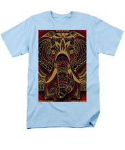 Rubino Zen Elephant Red - Men's T-Shirt  (Regular Fit) Men's T-Shirt (Regular Fit) Pixels Light Blue Small 