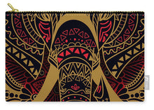 Rubino Zen Elephant Red - Carry-All Pouch Carry-All Pouch Pixels Medium (9.5" x 6")  