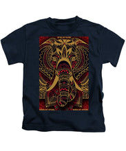 Rubino Zen Elephant Red - Kids T-Shirt Kids T-Shirt Pixels Navy Small 