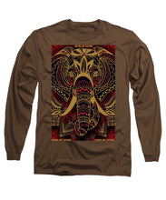 Rubino Zen Elephant Red - Long Sleeve T-Shirt Long Sleeve T-Shirt Pixels Coffee Small 