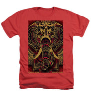 Rubino Zen Elephant Red - Heathers T-Shirt Heathers T-Shirt Pixels Red Small 