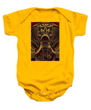 Rubino Zen Elephant Red - Baby Onesie Baby Onesie Pixels Gold Small 