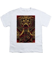 Rubino Zen Elephant Red - Youth T-Shirt Youth T-Shirt Pixels White Small 