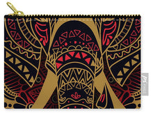 Rubino Zen Elephant Red - Carry-All Pouch Carry-All Pouch Pixels Small (6" x 4")  