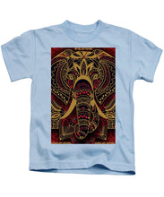 Rubino Zen Elephant Red - Kids T-Shirt Kids T-Shirt Pixels Light Blue Small 