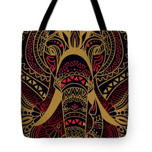 Rubino Zen Elephant Red - Tote Bag Tote Bag Pixels 18" x 18"  