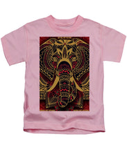 Rubino Zen Elephant Red - Kids T-Shirt Kids T-Shirt Pixels Pink Small 