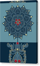 Rubino Zen Flower - Canvas Print Canvas Print Pixels 6.625" x 10.000" Mirrored Glossy
