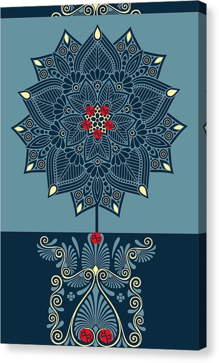 Rubino Zen Flower - Canvas Print Canvas Print Pixels 6.625
