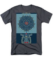 Rubino Zen Flower - Men's T-Shirt  (Regular Fit) Men's T-Shirt (Regular Fit) Pixels Charcoal Small 
